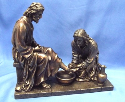 CC -  Statue -Be Thou Humble Bronze 8 Inch<BR>ブロンズ像「謙遜でありなさい」